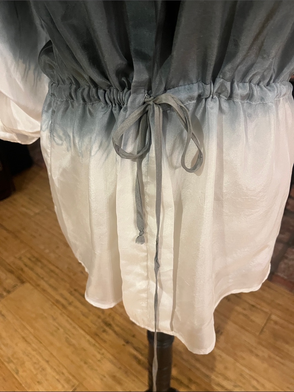 Young Fabulous & Broke Black to White Ombre Drawstring Tunic - Picture 2 of 5